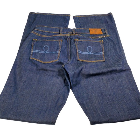 Lucky Brand 'Sofia' Boot Jeans Women's 4/27 Regular Blue Mid Rise Dark Wash - Picture 10 of 10
